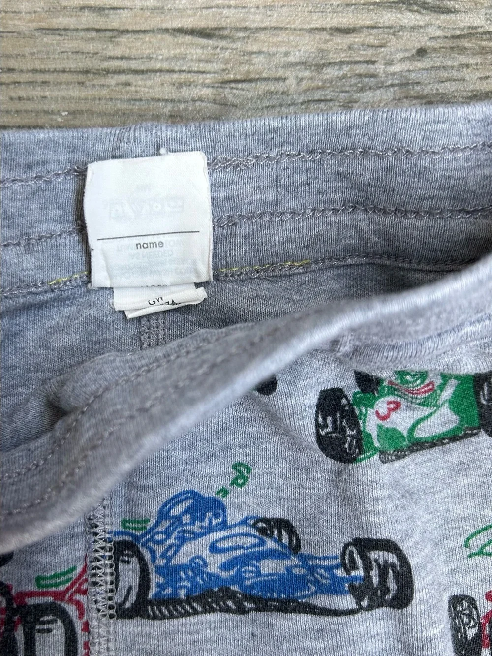 Hanna Andersson Race Car pattern pullover and pants set